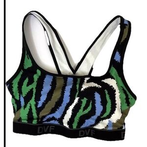 Activewear NWOT Diane Von Furstenberg Racerback Sports Bra Sz XS Zebra